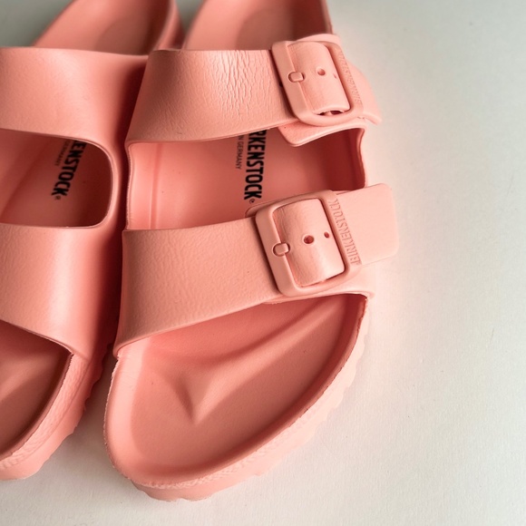 Birkenstock Arizona Eva Light Pink Vinyl Slide Sandals size EUR 41, US 10.5 - Picture 7 of 13